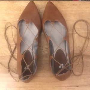 Strappy Flat Lace Up Sandals